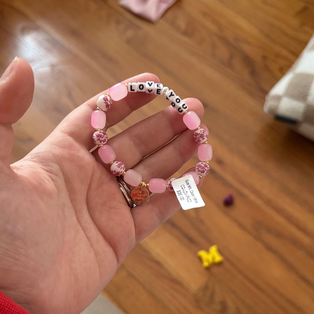 Little words project love you more bead bracelet M/L NWT